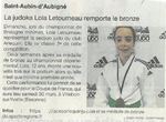 Une médaille de bronze pour la jeune judokate